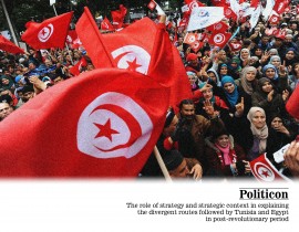 The role of strategy and strategic context in explaining the divergent routes followed by Tunisia and Egypt in post-revolutionary period